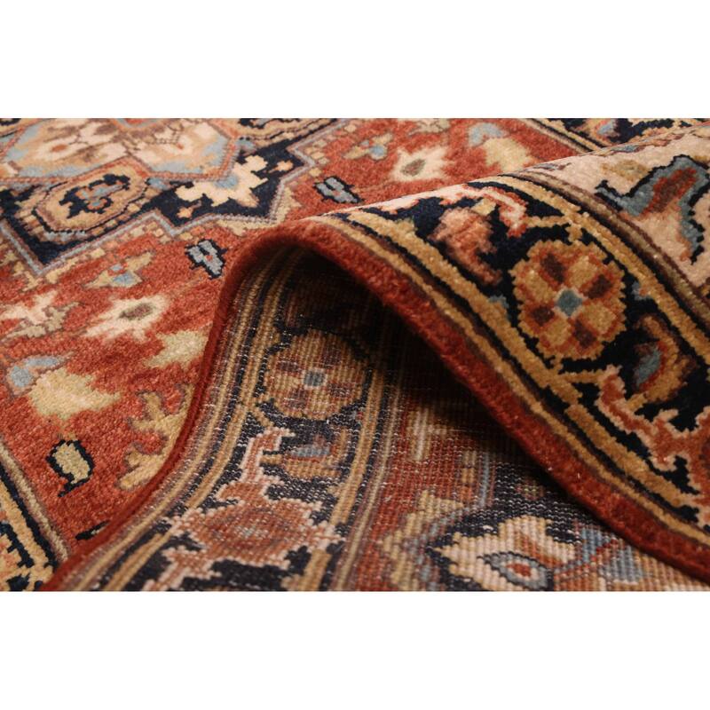 ECARPETGALLERY Hand-knotted Jules Sultane Dark Copper Wool Rug - 2'6 x 9'10