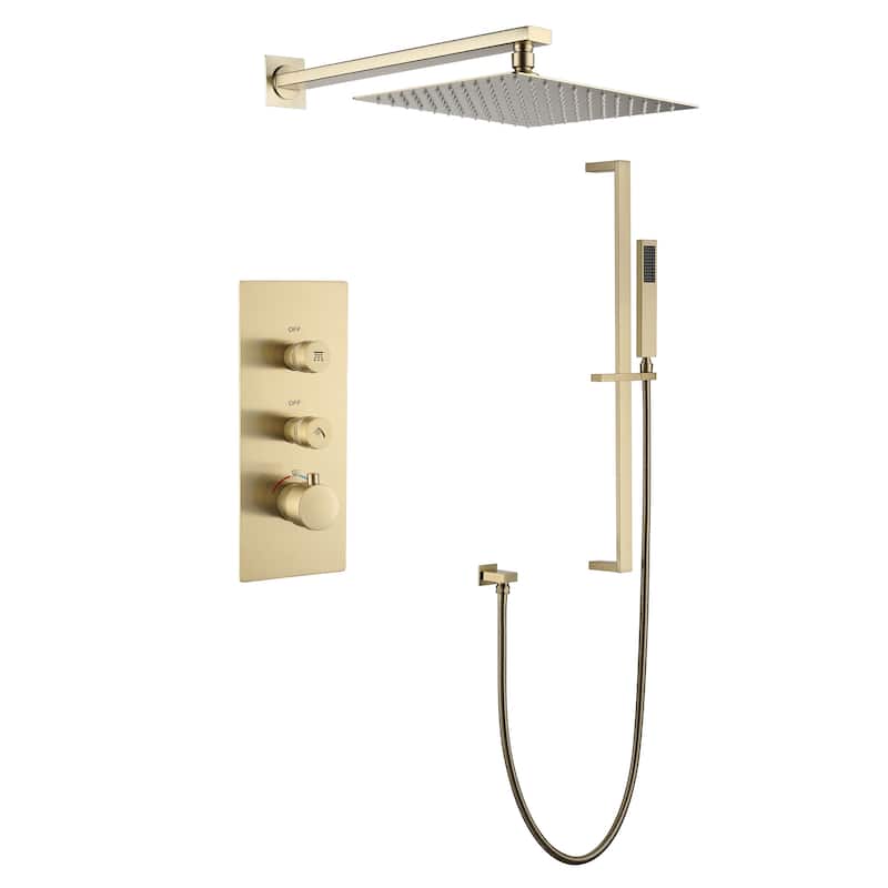 12" Wall Mounted Rain Shower Head Systems