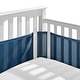 preview thumbnail 19 of 21, BreathableBaby Breathable Mesh Liner for Full-Size Cribs, Classic 3mm Mesh (Size 4FS Covers 3 or 4 Sides) Navy.