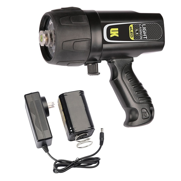 UK Light Cannon eLED (L1) w/ NiMH Battery/Charger, Pistol Grip, Box Dive Light - Black