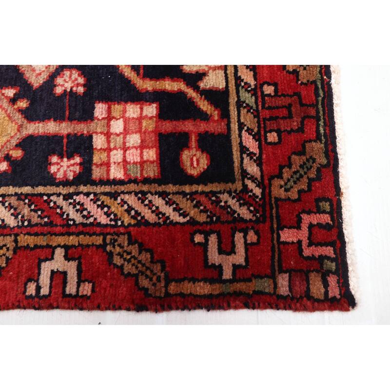 ECARPETGALLERY Hand-knotted Andelz Dark Navy Wool Rug - 3'7 x 9'9