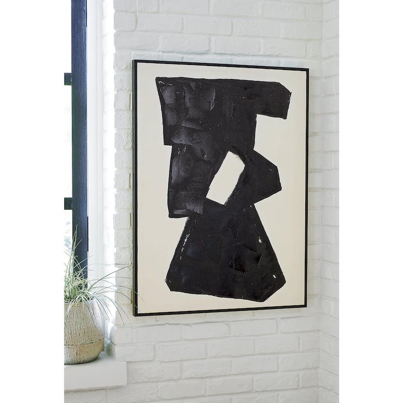 Signature Design by Ashley Garviery Black/Cream Wall Art
