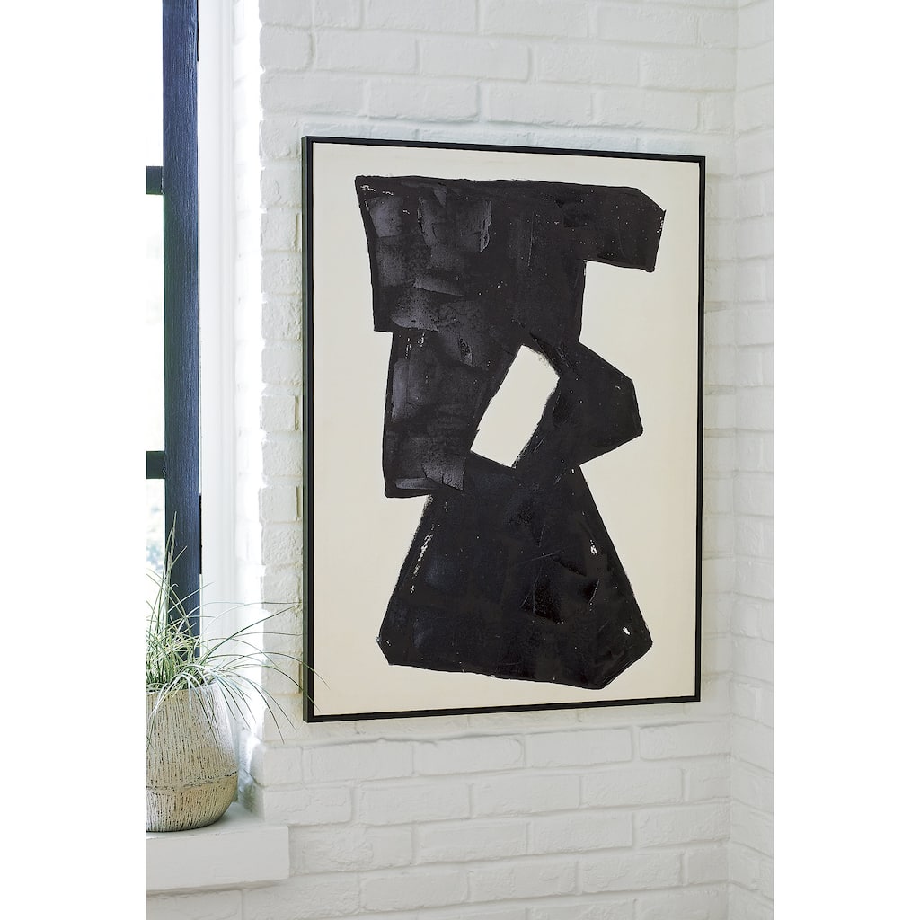 Signature Design by Ashley Garviery Black/Cream Wall Art
