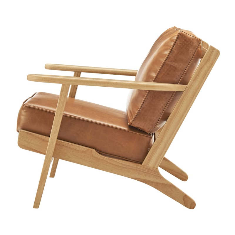 NPD Furniture Albert Solid Wood Frame Accent Chair