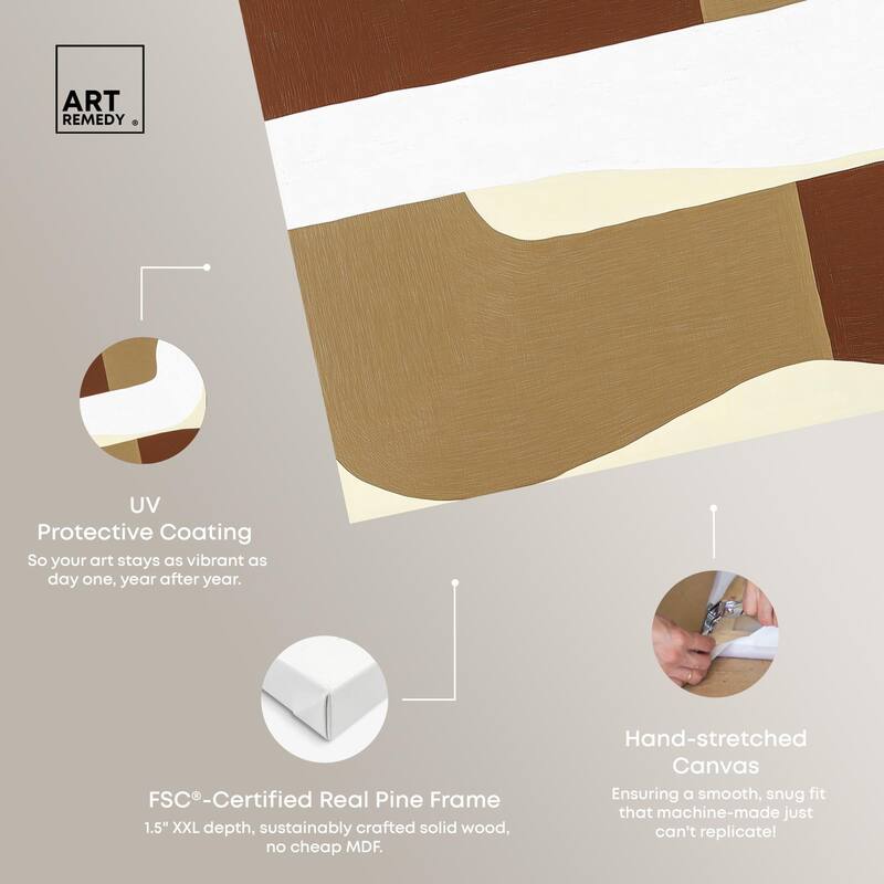 Minimal Wavy III Canvas by Art Remedy, Gallery Wrapped