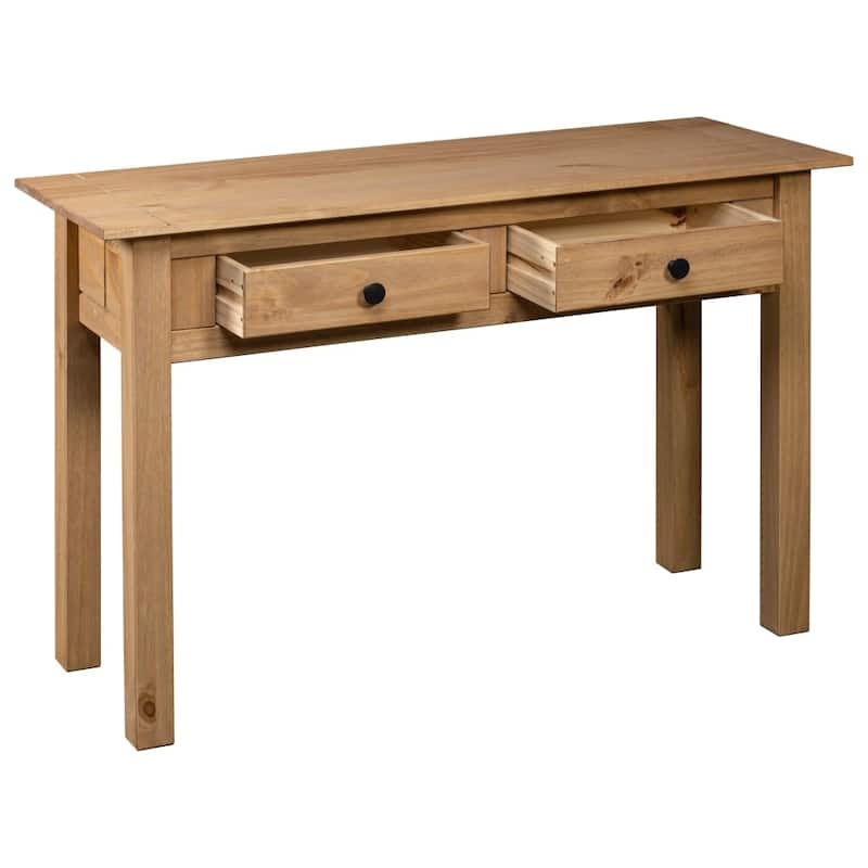vidaXL Console Table Entryway Table Side Table Solid Pine Wood Panama Range - 43.3" x 15.7" x 28.3"