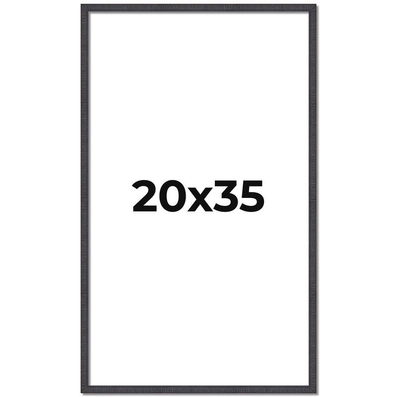 20x35 Frame Brown Solid Wood Picture Frame - Complete Modern Photo
