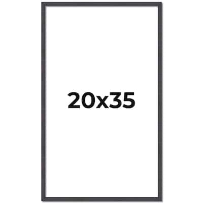 20x35 Frame Brown Solid Wood Picture Frame - Complete Modern Photo