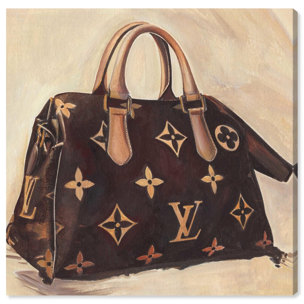 Doll Memories Majestic Monogram Canvas by Art Remedy, Gallery Wrapped