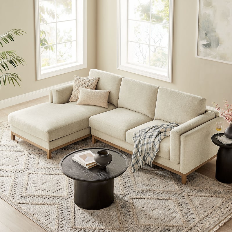 Roscoe Left-Facing Upholstered Sectional Sofa with Chaise