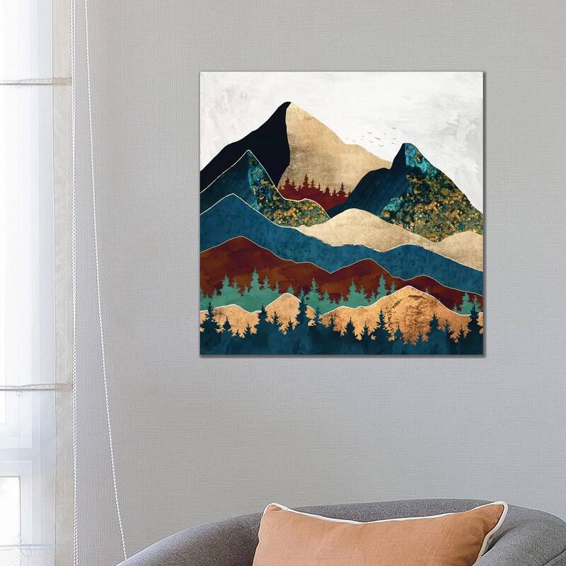 iCanvas "Malachite Mountains" by SpaceFrog Designs Canvas Print - 26x26x1.5