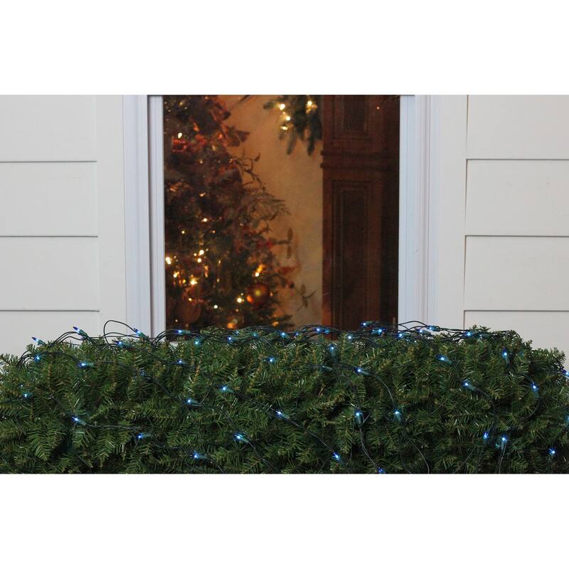 4' x 6' Mini Net Style Christmas Lights Green Wire