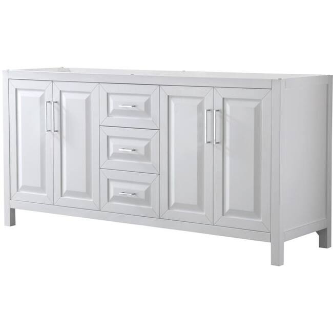 Wyndham Collection Daria 71" Double Free Standing Vanity Cabinet Only