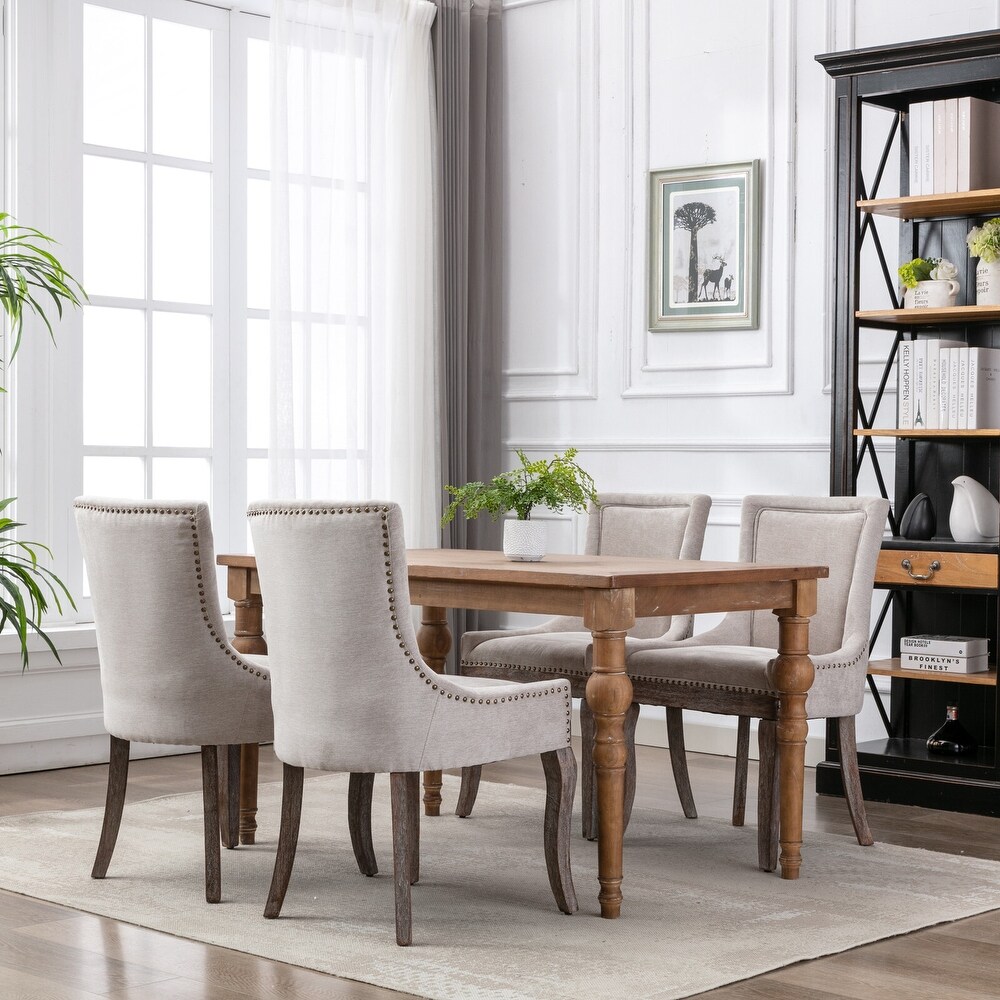 Beige dining chairs store set of 6