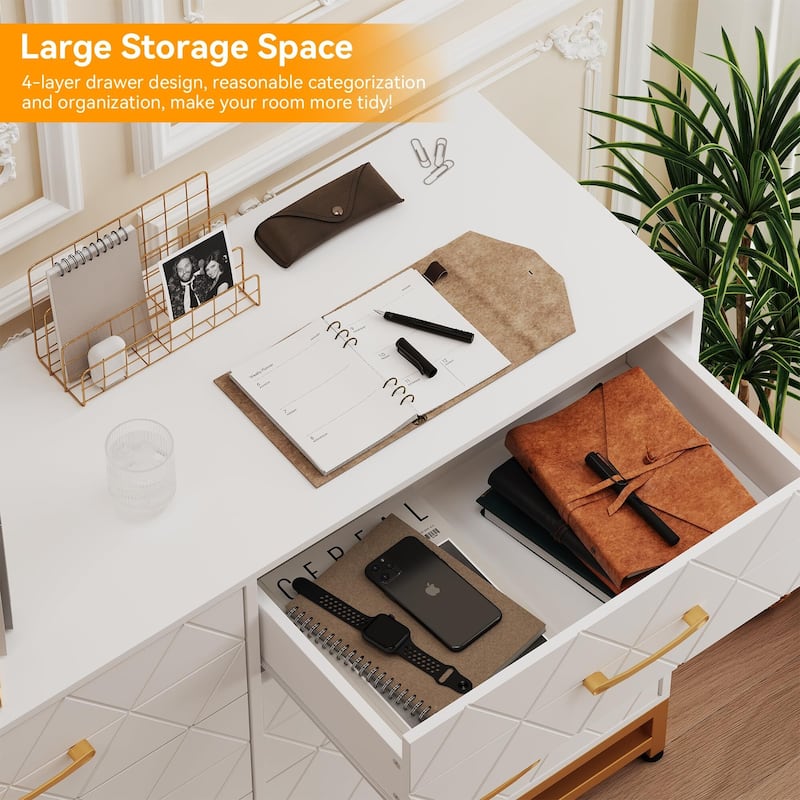 8 Deep Drawer Dresser for Bedroom Wood