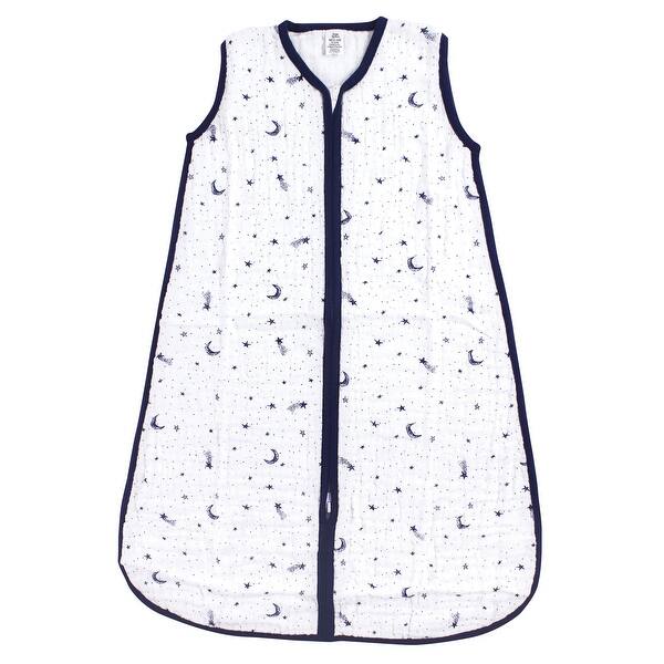 slide 1 of 1, Yoga Sprout Baby Sleeveless Muslin Cotton Sleeping Bag, Sack, Blanket, Moon