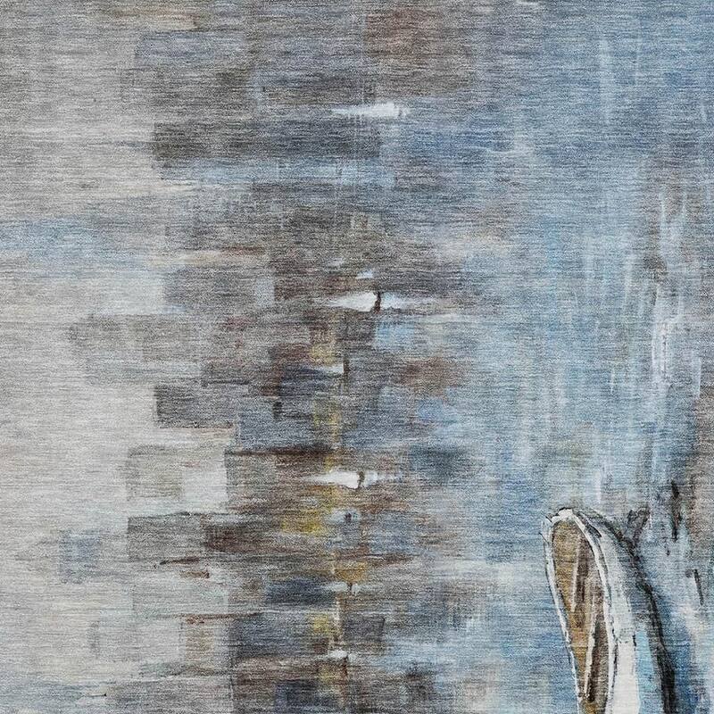 HomeRoots Nautical Transitional Rectangle Outdoor Rug