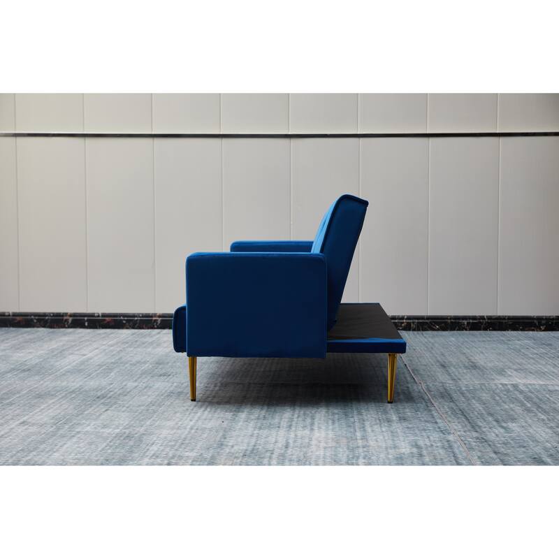 75'' Wide Tufted Velvet Convertible Sleeper sofa