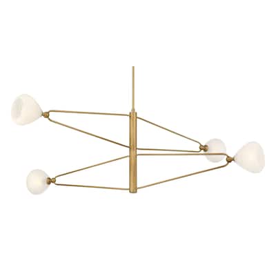 Minka Lavery 195 Orion 4 Light 53" Wide Abstract Linear Chandelier
