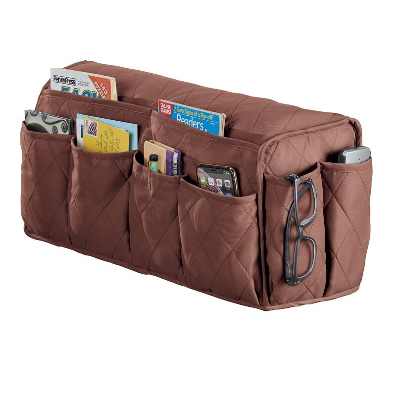 Quilted Multi-Pocket Armrest Organizer - NO SIZE