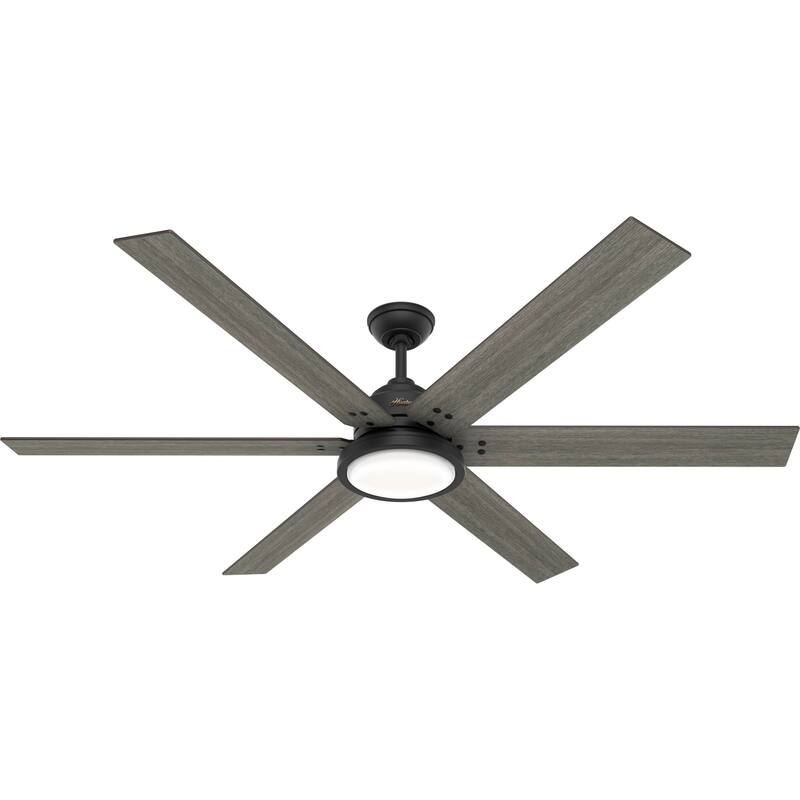 Hunter 70" Warrant Windmill Ceiling Fan with LED Light Kit and Wall Control - Farmhouse, Industrial, Contemporary