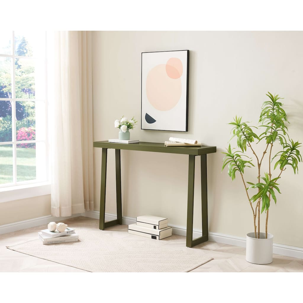 Claude Collection Wood 44" Modern Console Table with Shelf