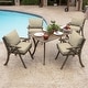 preview thumbnail 31 of 46, Arden Selections Leala Texture 21-inch Square Patio Chair Cushion Set