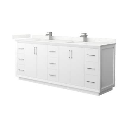 Wyndham Collection WCF414184D-QTZ-UNSMXX Strada 84" Free Standing