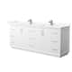 Option White / Giotto Quartz Top / Brushed Nickel