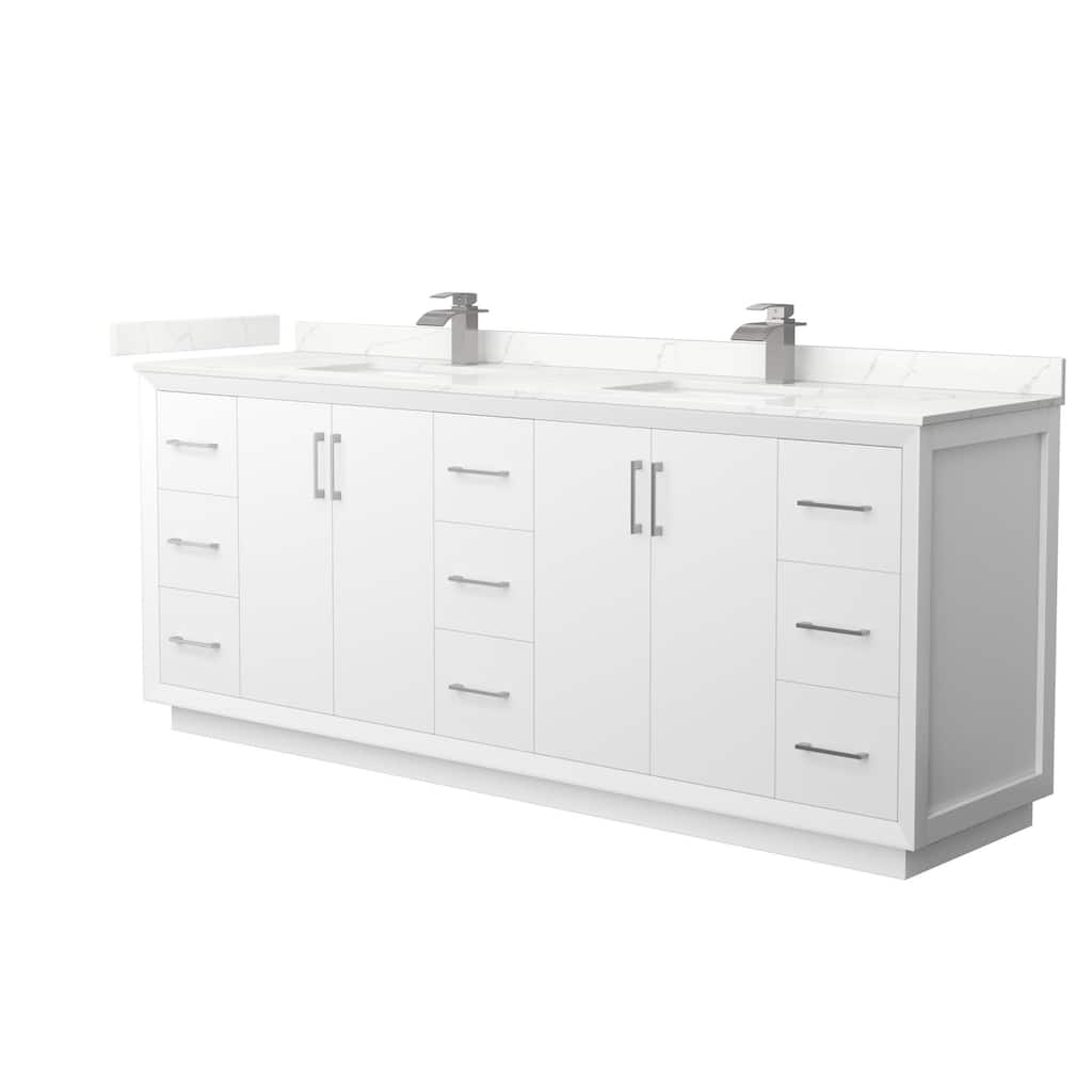 Wyndham Collection WCF414184D-QTZ-UNSMXX Strada 84" Free Standing