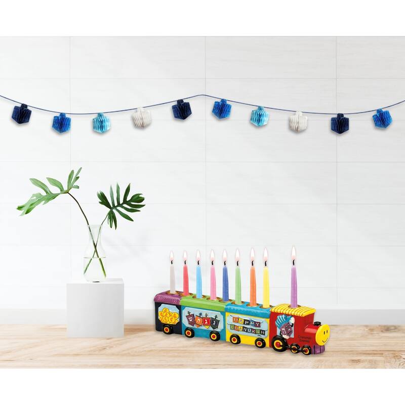 Honeycomb Dreidel Hanukkah Garland - 6' x 1.75" - Unlit