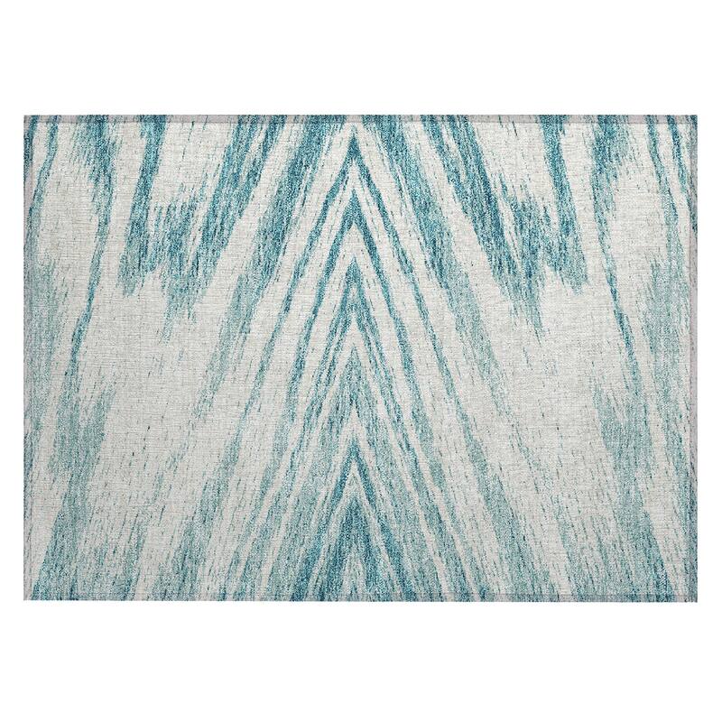 Machine Washable Indoor/ Outdoor Chantille Chevron Modern Rug