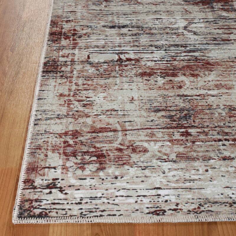 Superior Canary Medallion Machine Washable Indoor Area Rug or Runner
