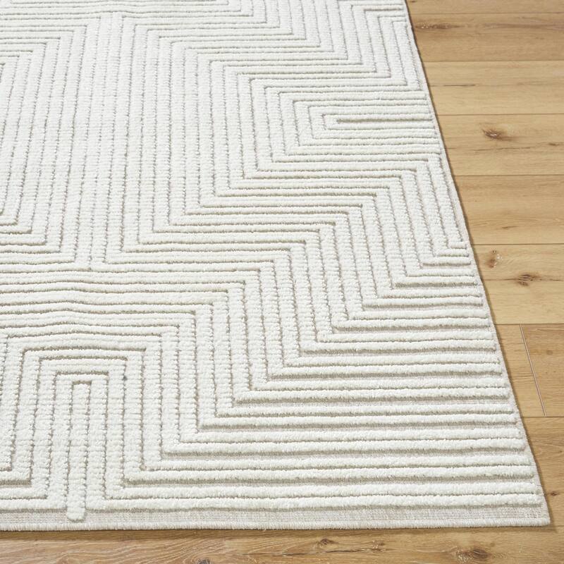 Livabliss Lyna Modern & Contemporary Diamond Washable Area Rug