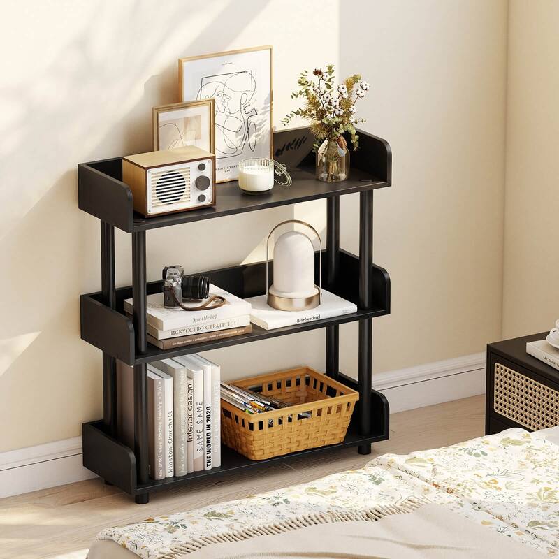 Costway 1/2 PCS 3-Tier Bookshelf with Anti-Tipping Kit, Industrial - See Details
