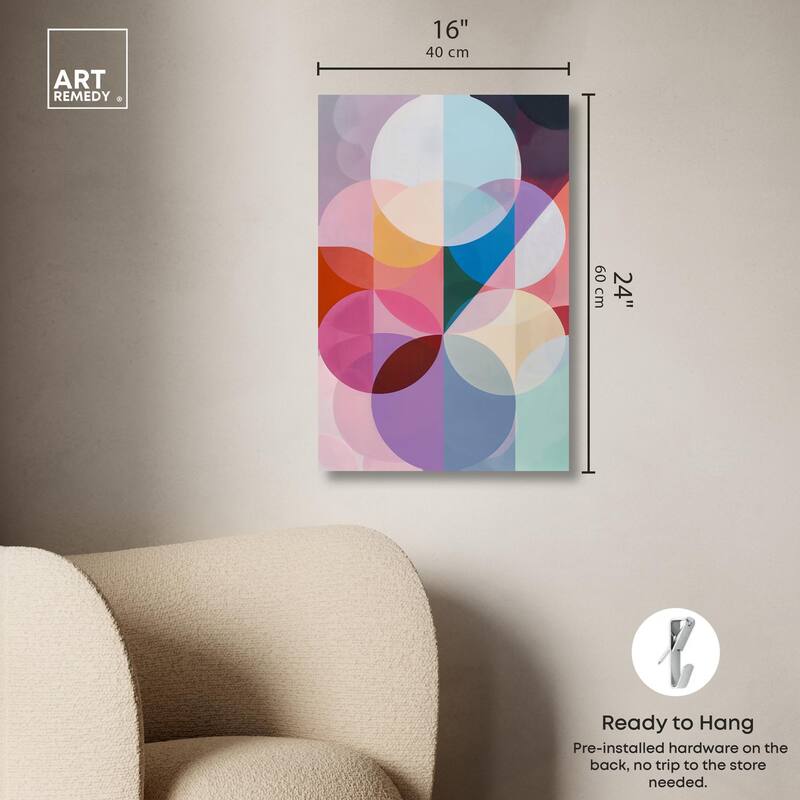 Oneiric Circles III Canvas by Art Remedy, Gallery Wrapped