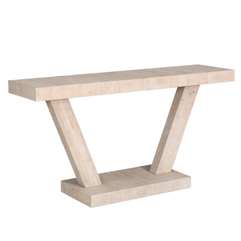 console table with open shelf