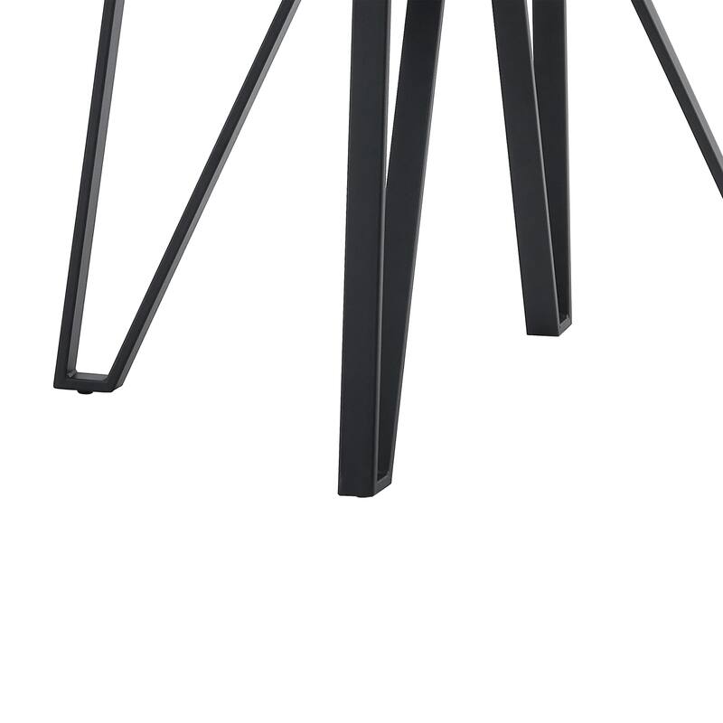 Netia 5-Piece Counter-Height Bar Set with Boucle Upholstered Chairs and Metal Table Base by Christopher Knight Home