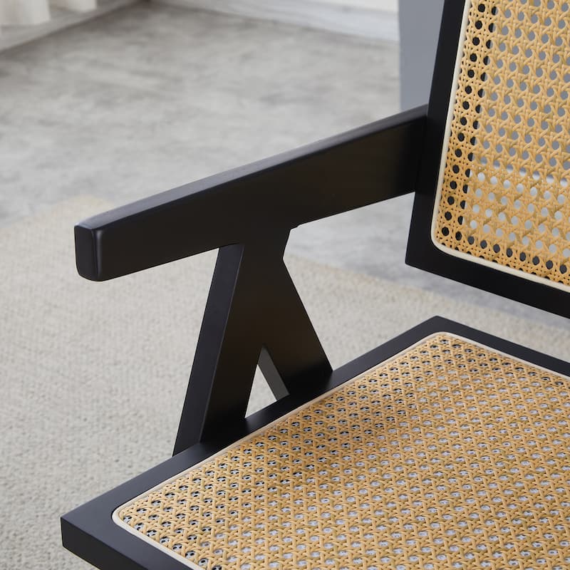 Armrest Solid Wood Dining Chair, Living Room Chair