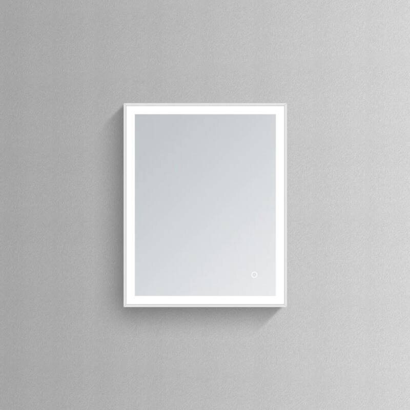 Modern Mirrors Perseus Premium Wall Mountable Lighted Vanity Mirror with Defogger, Touch Control Adjustable Brightness