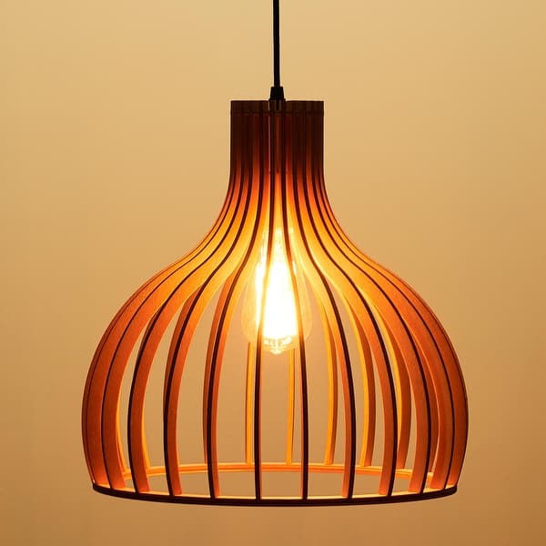 Co Z 58 Modern Wood Single Light Teardrop Pendant Ceiling Fixture Chrome Overstock 32076158