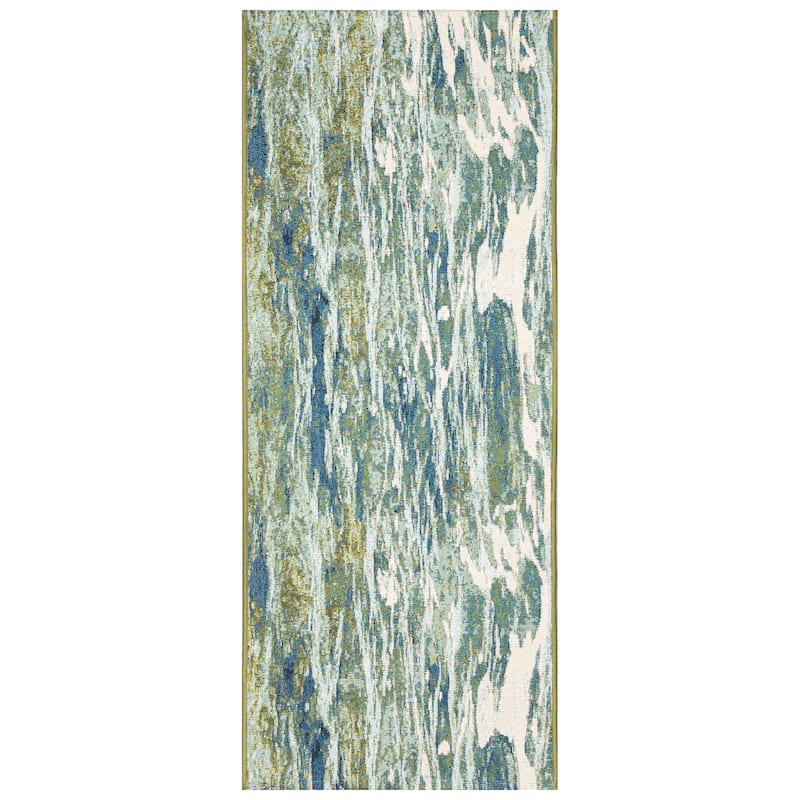 Liora Manne Esencia Caribe Indoor/Outdoor Mat Sea 2' x 2'10"