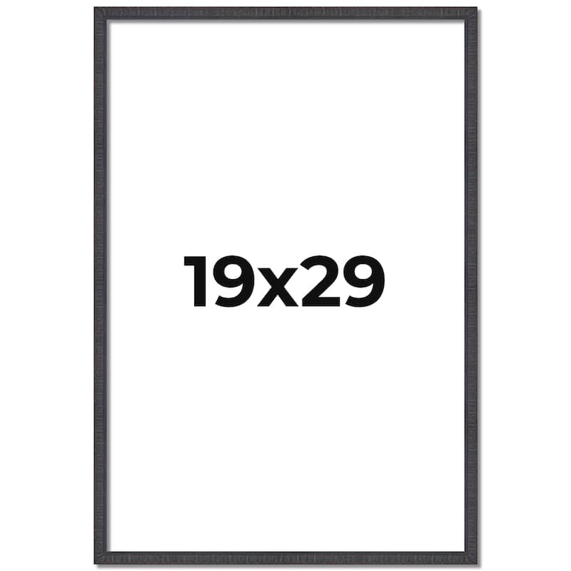 19x29 Frame Brown Solid Wood Picture Frame - Complete Modern Photo