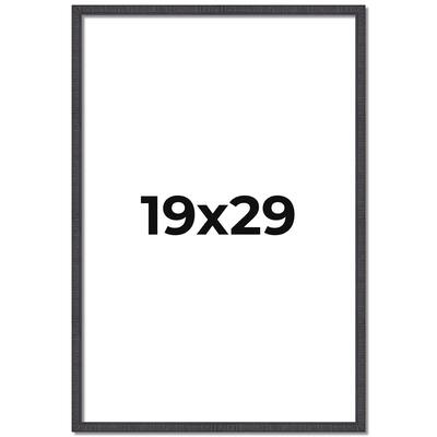 19x29 Frame Brown Solid Wood Picture Frame - Complete Modern Photo