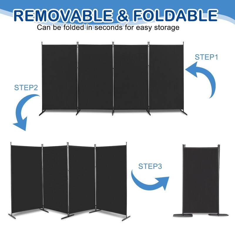 6FT 160g Polyester Fabric Plastic Foot Carbon Steel Frame Foldable Screen