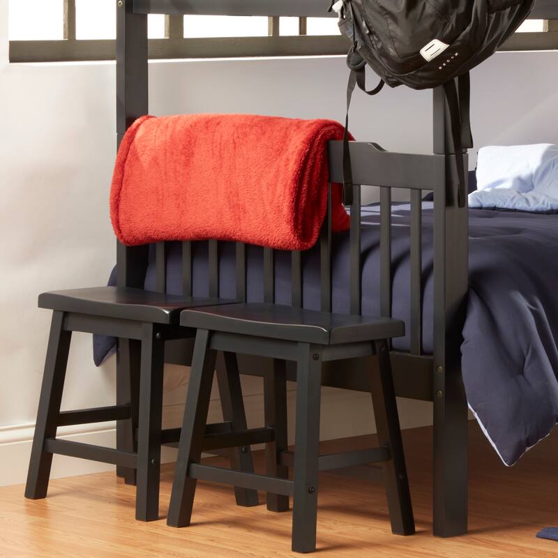 Salvador 18-in. Backless Saddle-seat Stools (Set of 2) by iNSPIRE Q Bold - Stool