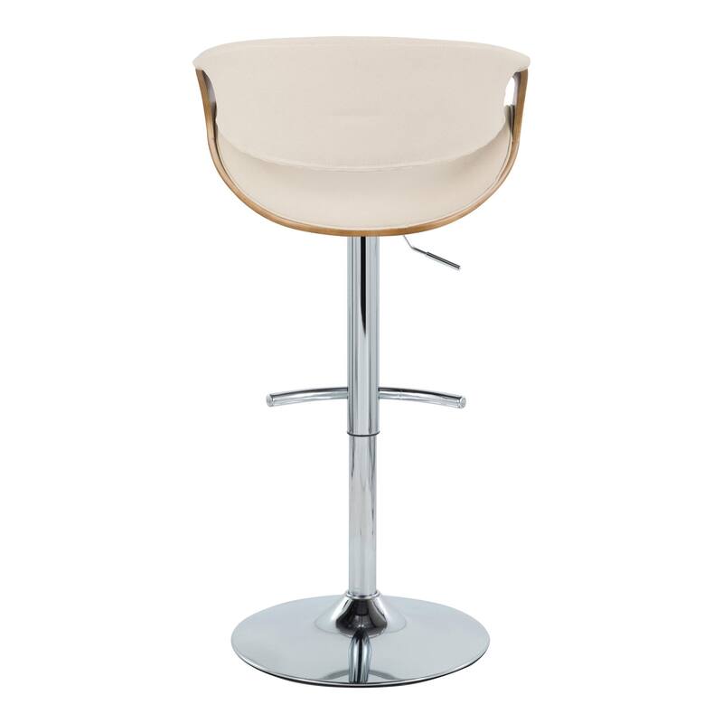 Carson Carrington Sauda Adjustable Bar Stool with Rounded T Footrest (Set of 2)