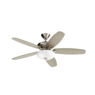 Kichler Renew Select 52 inch LED Ceiling Fan Brushed Stainless Steel with Reversible Blades
