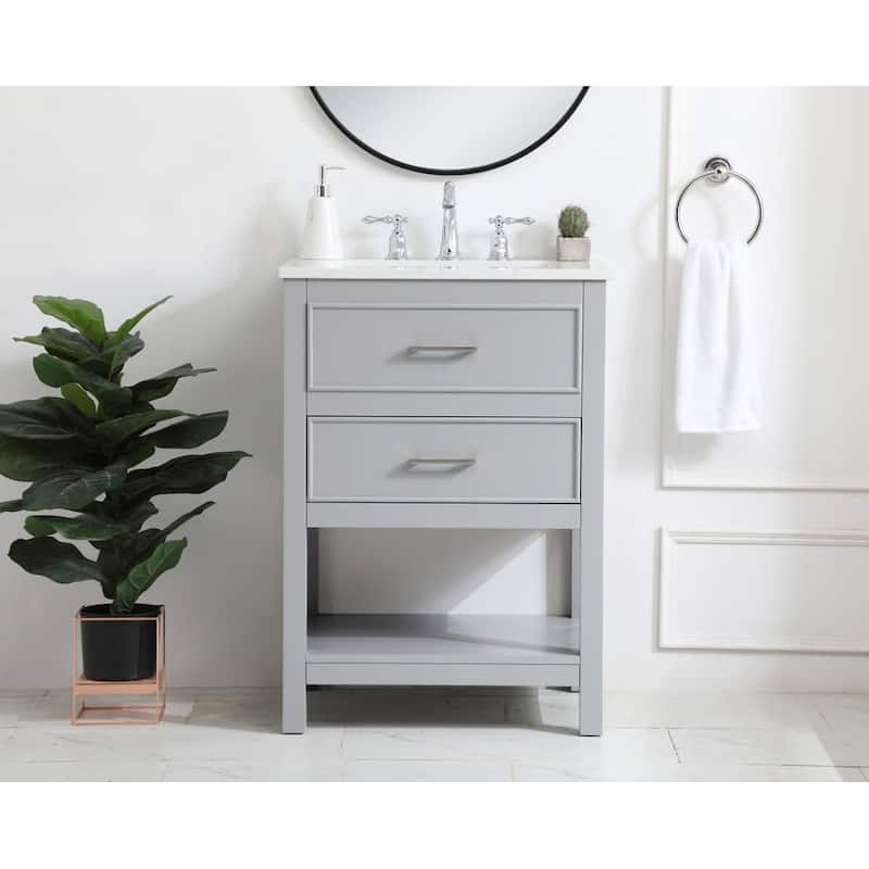 Elegant Lighting VF19024 Sinclaire 24" Free Standing Single Basin