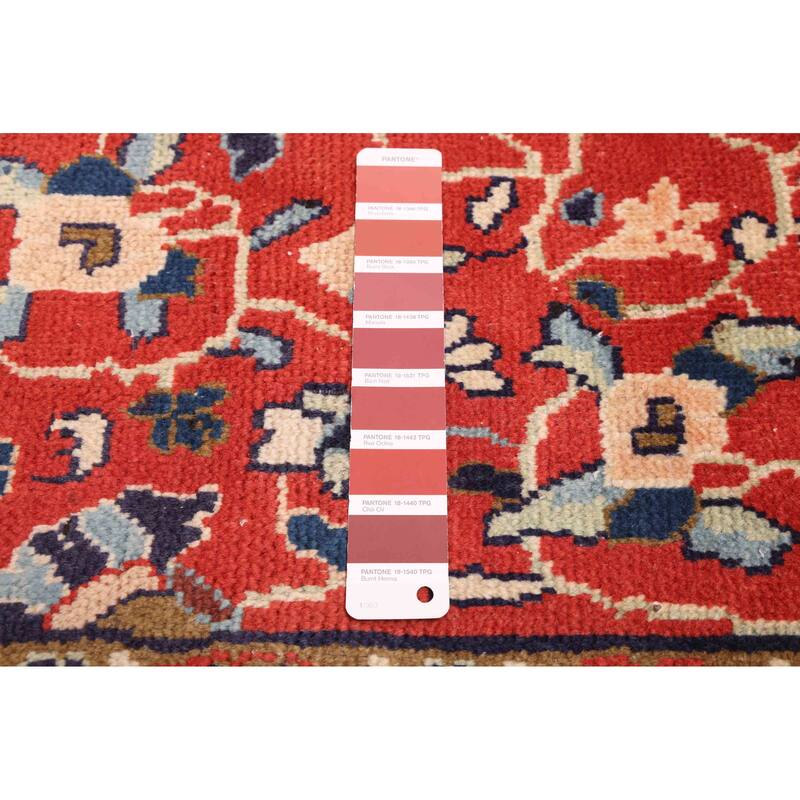 ECARPETGALLERY Hand-knotted Andelz Red Wool Rug - 4'3 x 6'11
